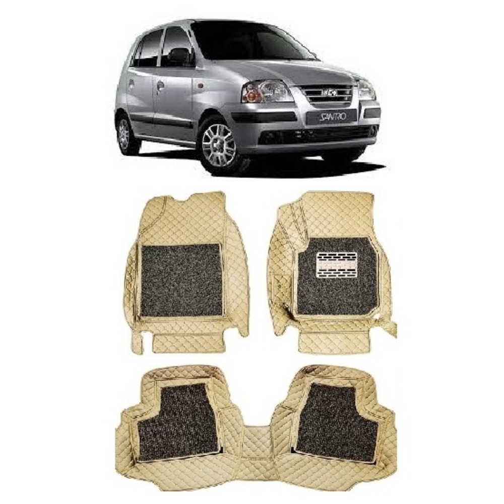 Floor Mats for Santro Xing  - beige